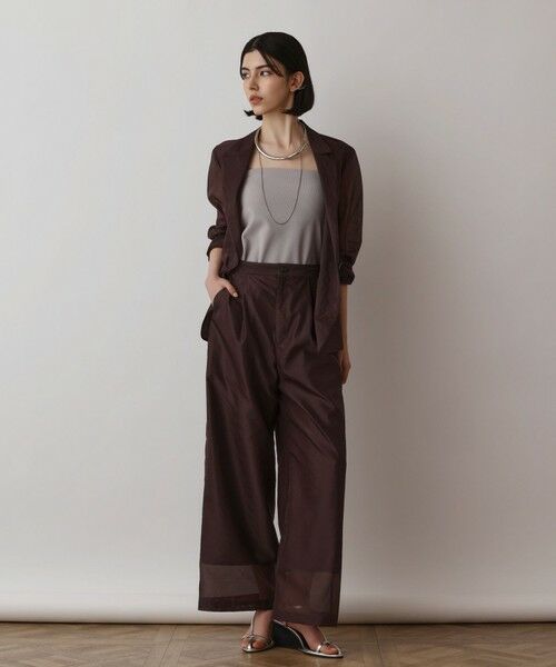 GRACE CONTINENTAL / グレースコンチネンタル その他パンツ | ブライトシアーパンツ | 詳細10