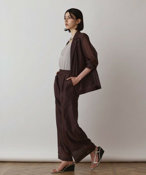 GRACE CONTINENTAL / グレースコンチネンタル その他パンツ | ブライトシアーパンツ | 詳細11