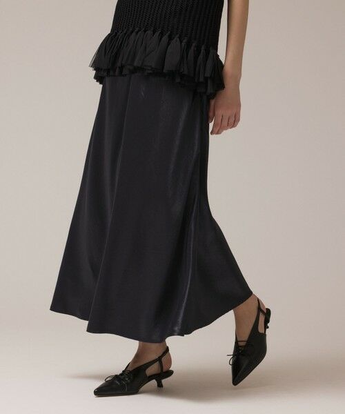 GRACE CONTINENTAL / グレースコンチネンタル ロング・マキシ丈スカート | サテンバイアススカート | 詳細3