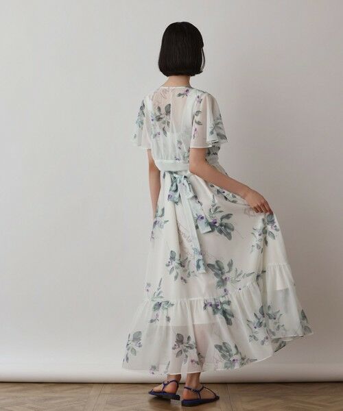 【美品】　グレースクラス　セパレートプリーツワンピース　グレースコンチネンタル GRACE CONTINENTAL / グレースコンチネンタル プリント