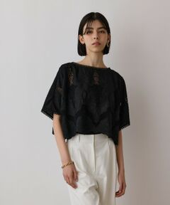 GRACE CONTINENTAL / グレースコンチネンタル カットソー | 刺繍ポンチョトップ