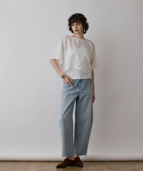 GRACE CONTINENTAL / グレースコンチネンタル カットソー | 刺繍ポンチョトップ | 詳細1