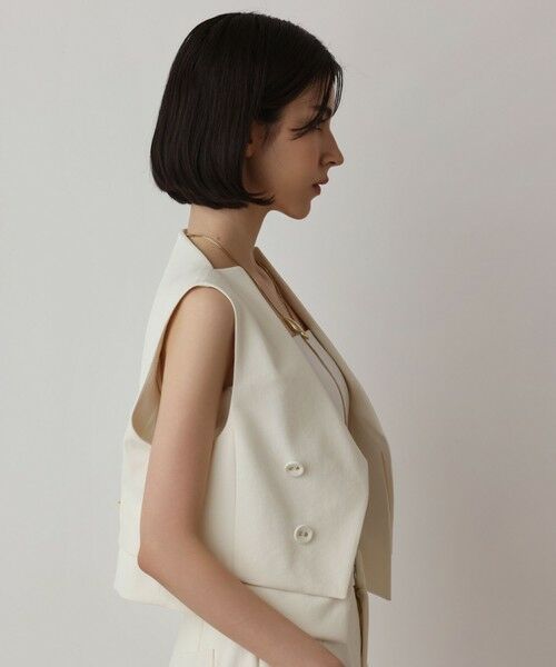 GRACE CONTINENTAL / グレースコンチネンタル ベスト | オックスショートジレ | 詳細3