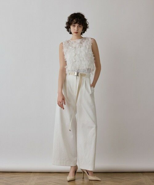 GRACE CONTINENTAL / グレースコンチネンタル その他トップス | フリンジベスト | 詳細1