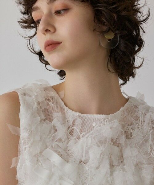 GRACE CONTINENTAL / グレースコンチネンタル その他トップス | フリンジベスト | 詳細4