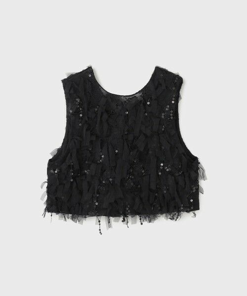 GRACE CONTINENTAL / グレースコンチネンタル その他トップス | フリンジベスト | 詳細16