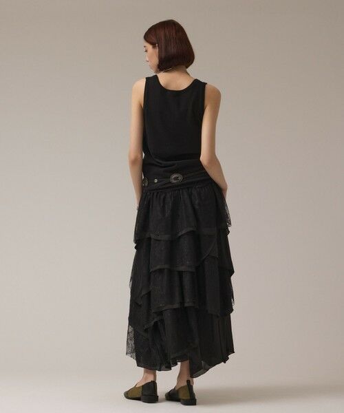 GRACE CONTINENTAL / グレースコンチネンタル ロング・マキシ丈スカート | レースコンビティアードスカート | 詳細12