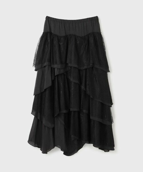 GRACE CONTINENTAL / グレースコンチネンタル ロング・マキシ丈スカート | レースコンビティアードスカート | 詳細15