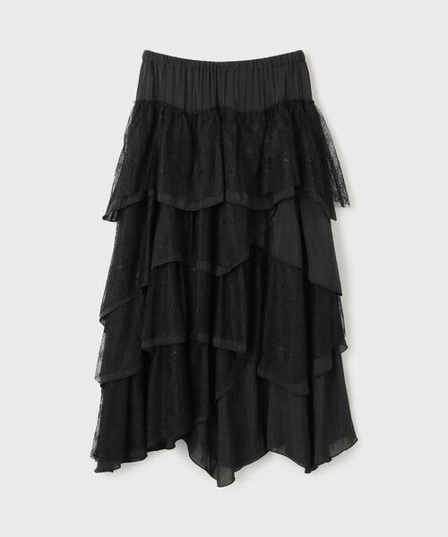GRACE CONTINENTAL / グレースコンチネンタル ロング・マキシ丈スカート | レースコンビティアードスカート | 詳細16