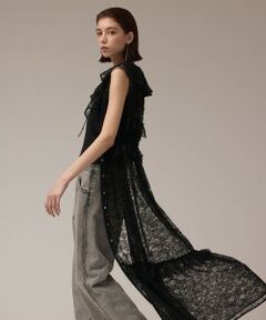 GRACE CONTINENTAL / グレースコンチネンタル ロング・マキシ丈ワンピース | フリルカラーレースワンピース