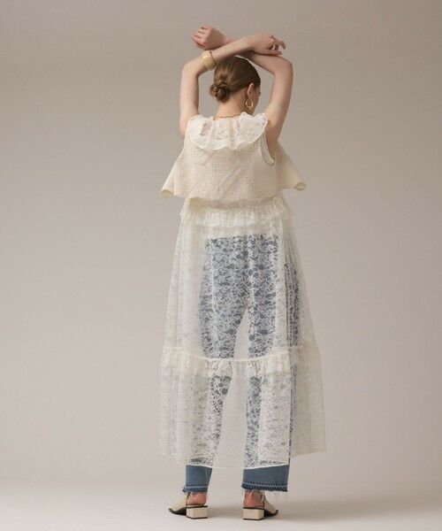 GRACE CONTINENTAL / グレースコンチネンタル ロング・マキシ丈ワンピース | フリルカラーレースワンピース | 詳細1