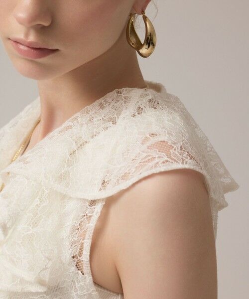 GRACE CONTINENTAL / グレースコンチネンタル ロング・マキシ丈ワンピース | フリルカラーレースワンピース | 詳細11