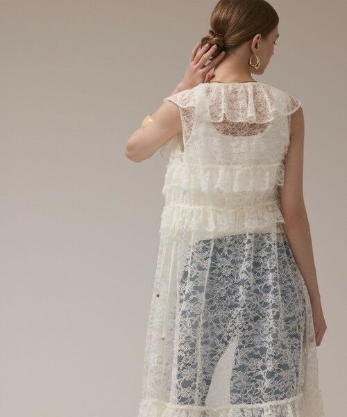 GRACE CONTINENTAL / グレースコンチネンタル ロング・マキシ丈ワンピース | フリルカラーレースワンピース | 詳細4