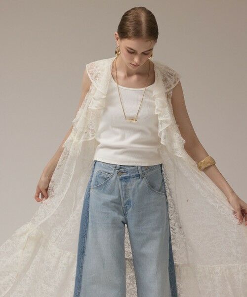 GRACE CONTINENTAL / グレースコンチネンタル ロング・マキシ丈ワンピース | フリルカラーレースワンピース | 詳細5