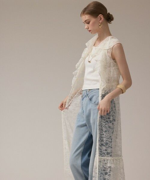 GRACE CONTINENTAL / グレースコンチネンタル ロング・マキシ丈ワンピース | フリルカラーレースワンピース | 詳細6