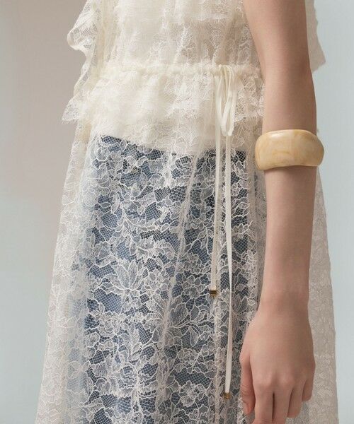 GRACE CONTINENTAL / グレースコンチネンタル ロング・マキシ丈ワンピース | フリルカラーレースワンピース | 詳細8