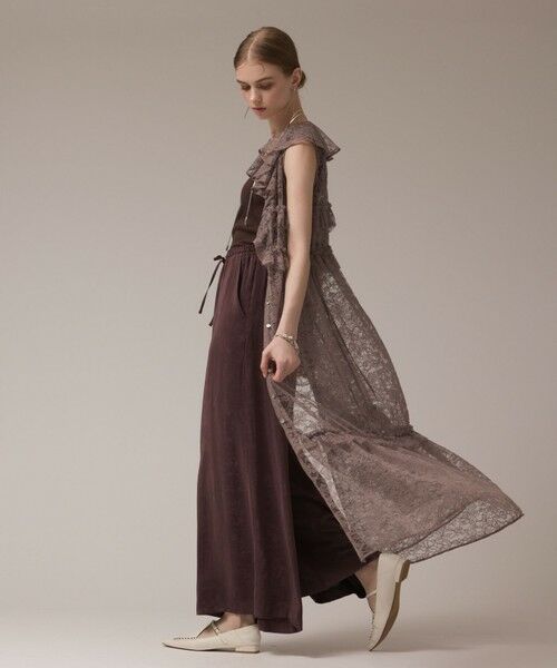 GRACE CONTINENTAL / グレースコンチネンタル ロング・マキシ丈ワンピース | フリルカラーレースワンピース | 詳細18