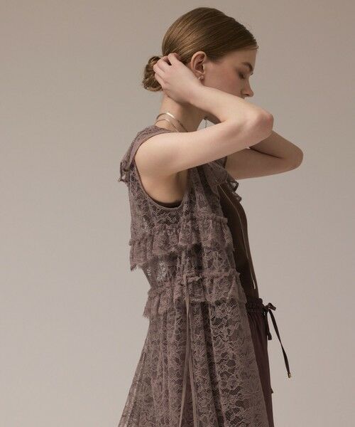GRACE CONTINENTAL / グレースコンチネンタル ロング・マキシ丈ワンピース | フリルカラーレースワンピース | 詳細21