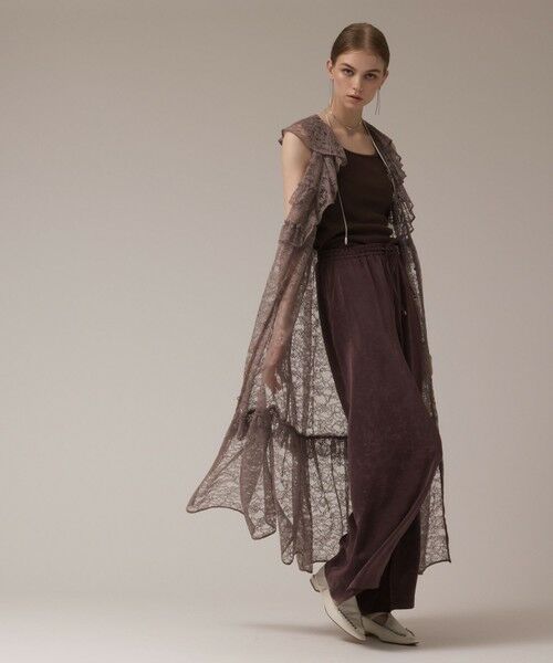 GRACE CONTINENTAL / グレースコンチネンタル ロング・マキシ丈ワンピース | フリルカラーレースワンピース | 詳細22