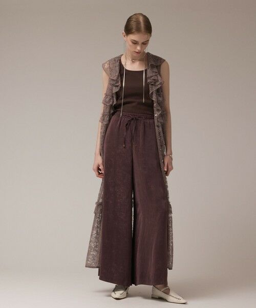 GRACE CONTINENTAL / グレースコンチネンタル ロング・マキシ丈ワンピース | フリルカラーレースワンピース | 詳細23