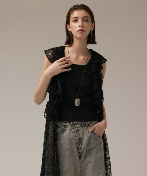 GRACE CONTINENTAL / グレースコンチネンタル ロング・マキシ丈ワンピース | フリルカラーレースワンピース | 詳細27