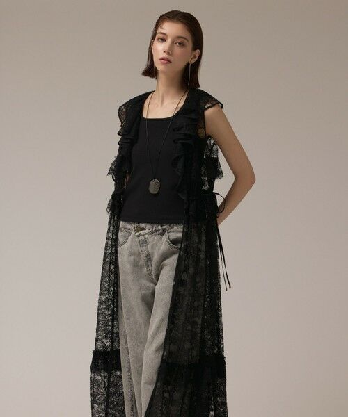 GRACE CONTINENTAL / グレースコンチネンタル ロング・マキシ丈ワンピース | フリルカラーレースワンピース | 詳細28