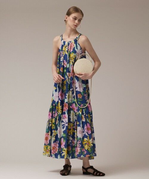 GRACE CONTINENTAL / グレースコンチネンタル ロング・マキシ丈ワンピース | フラワープリントキャミドレス | 詳細1