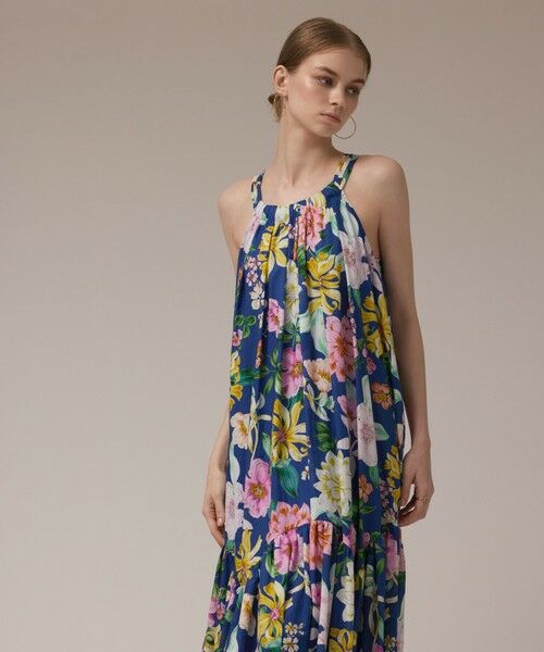 GRACE CONTINENTAL / グレースコンチネンタル ロング・マキシ丈ワンピース | フラワープリントキャミドレス | 詳細3