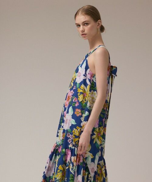 GRACE CONTINENTAL / グレースコンチネンタル ロング・マキシ丈ワンピース | フラワープリントキャミドレス | 詳細4