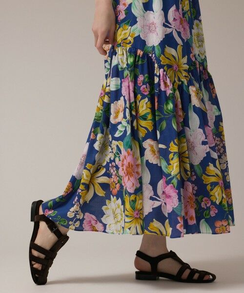 GRACE CONTINENTAL / グレースコンチネンタル ロング・マキシ丈ワンピース | フラワープリントキャミドレス | 詳細7