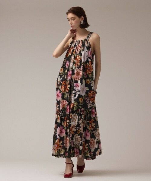 GRACE CONTINENTAL / グレースコンチネンタル ロング・マキシ丈ワンピース | フラワープリントキャミドレス | 詳細12