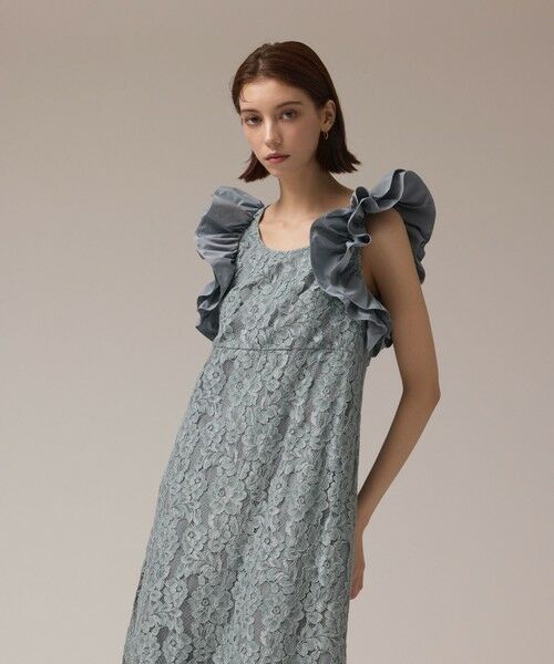 GRACE CONTINENTAL / グレースコンチネンタル ドレス | フリルレースワンピース | 詳細3