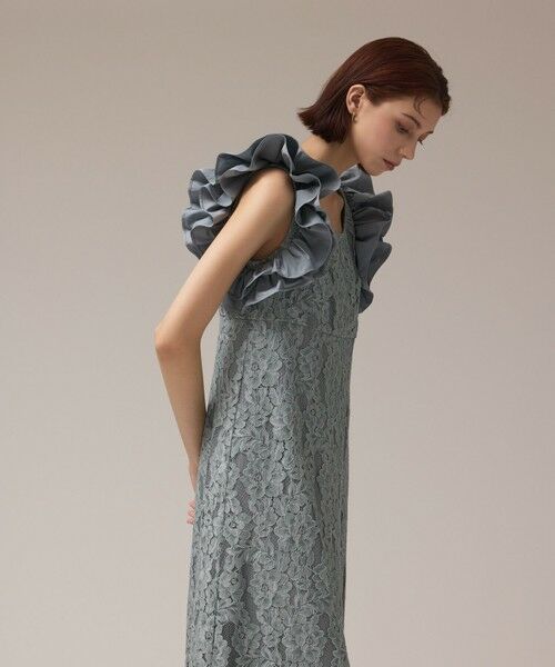 GRACE CONTINENTAL / グレースコンチネンタル ドレス | フリルレースワンピース | 詳細4
