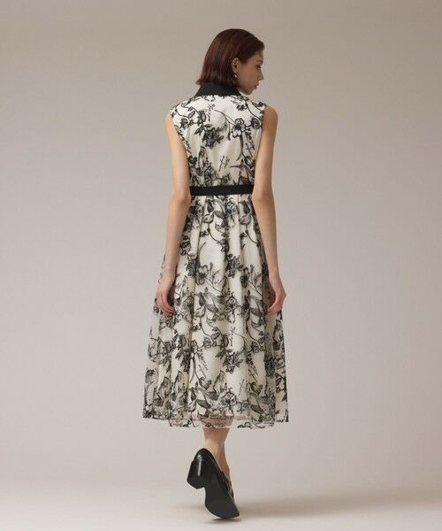 GRACE CONTINENTAL / グレースコンチネンタル ドレス | フラワー刺繍ボウタイドレス | 詳細3