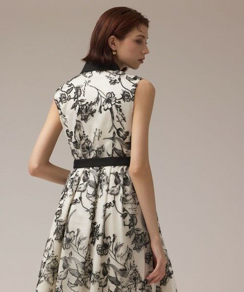 GRACE CONTINENTAL / グレースコンチネンタル ドレス | フラワー刺繍ボウタイドレス | 詳細5