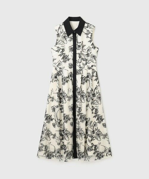 GRACE CONTINENTAL / グレースコンチネンタル ドレス | フラワー刺繍ボウタイドレス | 詳細9