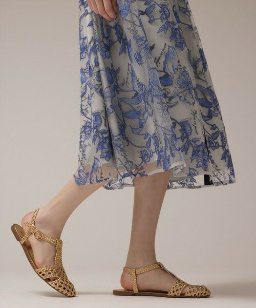 GRACE CONTINENTAL / グレースコンチネンタル ドレス | フラワー刺繍ボウタイドレス | 詳細16