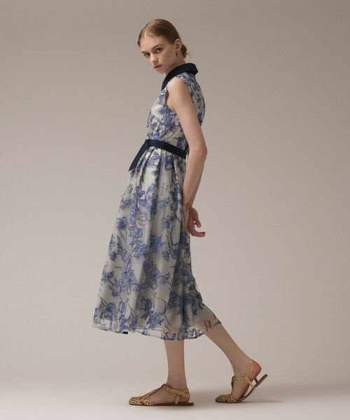 GRACE CONTINENTAL / グレースコンチネンタル ドレス | フラワー刺繍ボウタイドレス | 詳細20