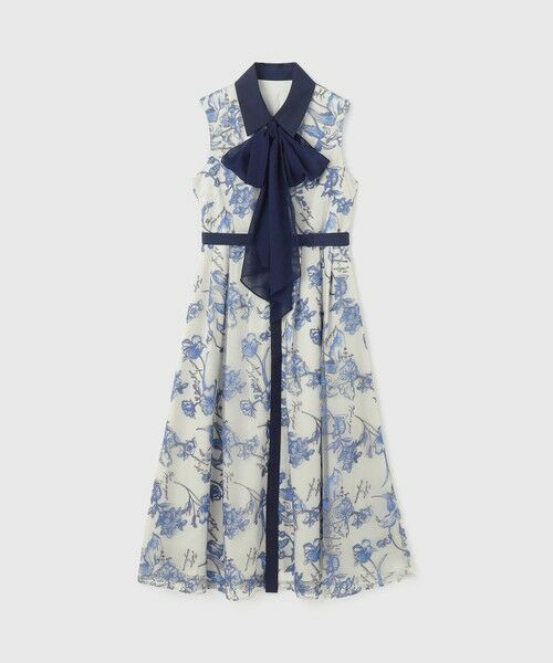 GRACE CONTINENTAL / グレースコンチネンタル ドレス | フラワー刺繍ボウタイドレス | 詳細23