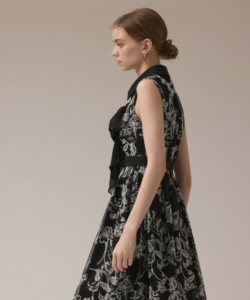 GRACE CONTINENTAL / グレースコンチネンタル ドレス | フラワー刺繍ボウタイドレス | 詳細26
