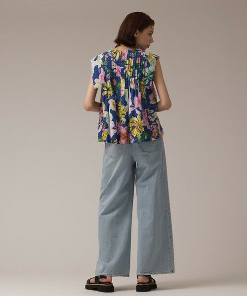 GRACE CONTINENTAL / グレースコンチネンタル シャツ・ブラウス | フラワープリントタックブラウス | 詳細4