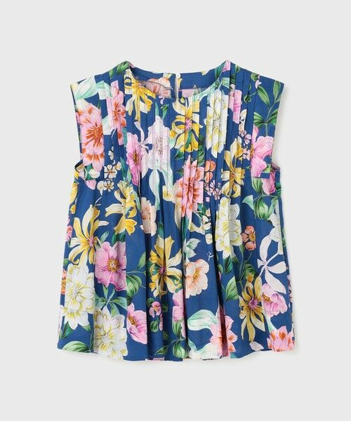 GRACE CONTINENTAL / グレースコンチネンタル シャツ・ブラウス | フラワープリントタックブラウス | 詳細6