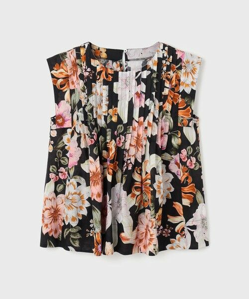 GRACE CONTINENTAL / グレースコンチネンタル シャツ・ブラウス | フラワープリントタックブラウス | 詳細16