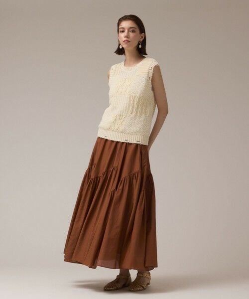 GRACE CONTINENTAL / グレースコンチネンタル その他トップス | パッチワークニットトップ | 詳細5