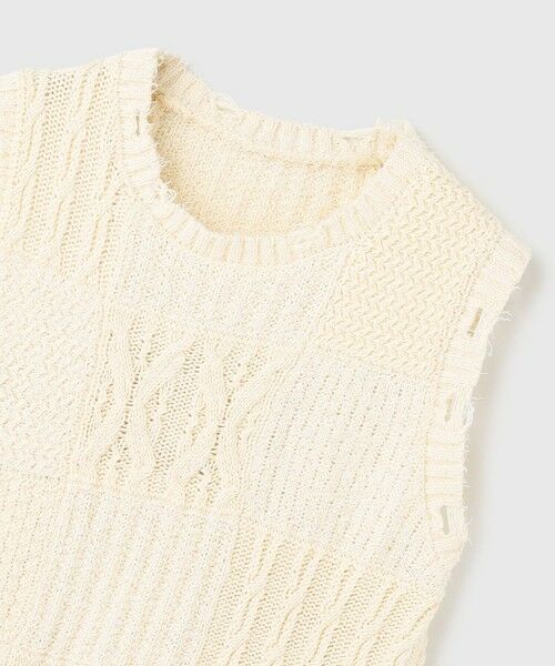 GRACE CONTINENTAL / グレースコンチネンタル その他トップス | パッチワークニットトップ | 詳細9