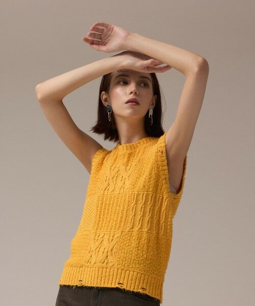 GRACE CONTINENTAL / グレースコンチネンタル その他トップス | パッチワークニットトップ | 詳細14