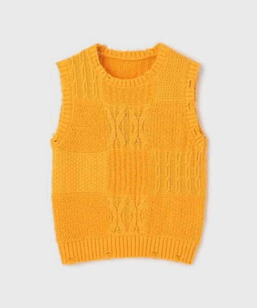 GRACE CONTINENTAL / グレースコンチネンタル その他トップス | パッチワークニットトップ | 詳細15