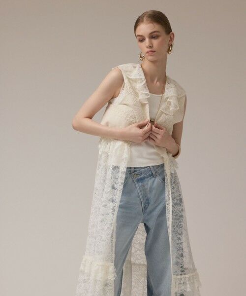 GRACE CONTINENTAL / グレースコンチネンタル ベスト | エンブロイダリージレ | 詳細6