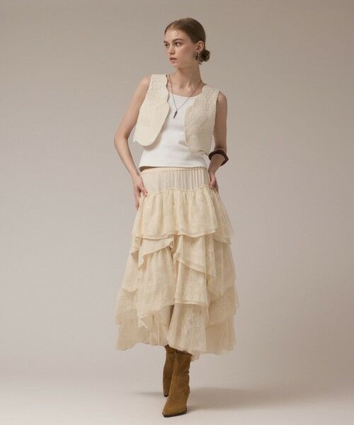 GRACE CONTINENTAL / グレースコンチネンタル ベスト | エンブロイダリージレ | 詳細8