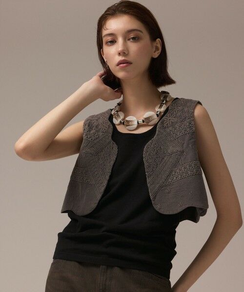 GRACE CONTINENTAL / グレースコンチネンタル ベスト | エンブロイダリージレ | 詳細18